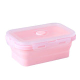 lunch box compactable télescopique Rose 800 ML Tendances-cuisine.fr