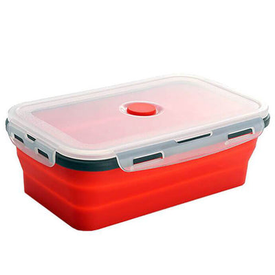 lunch box compactable télescopique rouge 1200 ML Tendances-cuisine.fr