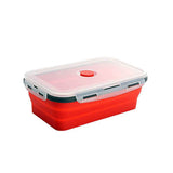 lunch box compactable télescopique rouge 350 ML Tendances-cuisine.fr