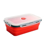 lunch box compactable télescopique rouge 500 ML Tendances-cuisine.fr