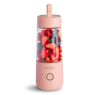 mini mixer USB a Jus Fruits - 35 cl Rose Tendances-cuisine.fr