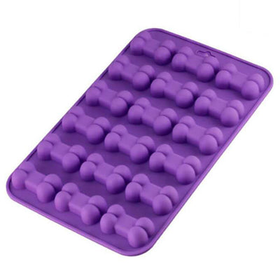 moule a gateaux en Silicone Os de chien violet - Tendances-cuisine.fr