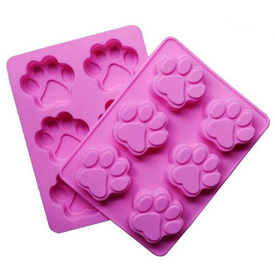 moule a gateaux en Silicone Thème patte de chat violet Tendances-cuisine.fr