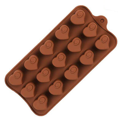 moule chocolat silicone motif cœur v2 en vente sur Tendances-cuisine.fr
