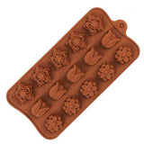 moule chocolat silicone motif fleur v2 en vente sur Tendances-cuisine.fr