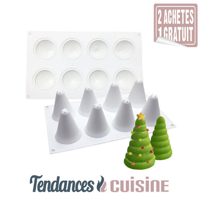 Moule Sapin 3D en Silicone