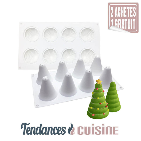 Moule Silicone Rond Multi Parts 8 Tranches 