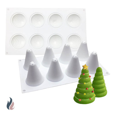 Moule en Silicone Sapin 3D 