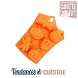 moule a gateaux en Silicone Thème Halloween orange en vente sur Tendances-cuisine.fr
