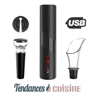 Tire Bouchon Électrique USB Batterie Rechargeable Coffret Premium 3 Accessoires